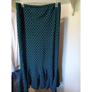 Cato Mermaid Style Skirt‎ Long Flare size Large Multi Color Elastic Waist